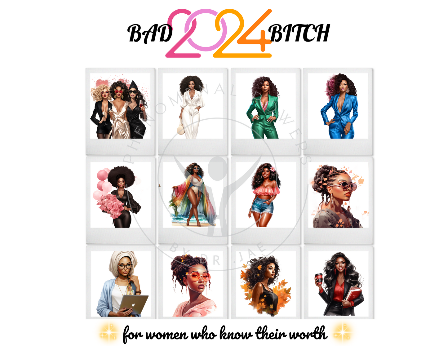 Bad B!tch "Sistas" Wall Calendar 2024