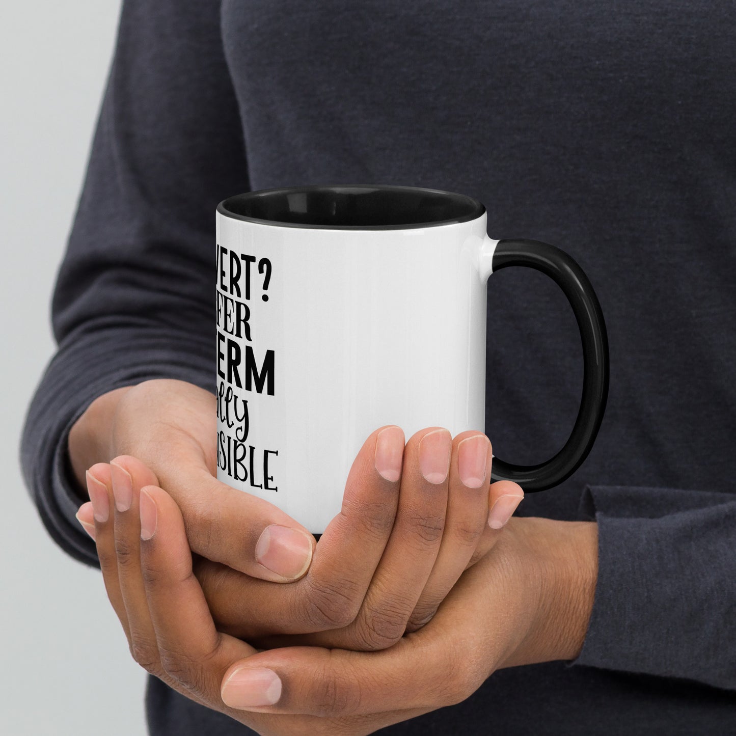 Introvert Mug with Color Inside